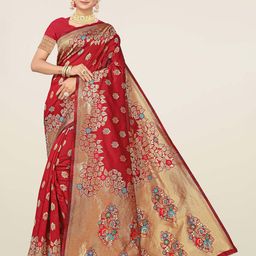 Maroosh Woven Design Zari Banarasi Saree-picture-31