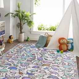 Kaleen India Turquoise Blue Polyester Carpets-picture-31
