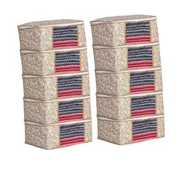 AMAK INC Beige Fabric Multi-Utility Wardrobe Organisers-picture-0