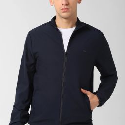 Men Solid Casual Jacket-image-4
