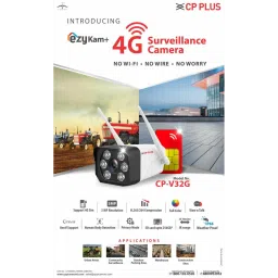 CP PLUS ezyKam+ Bullet CCTV Security Camera (Two Way Audio, CP-V32G, White) image 4