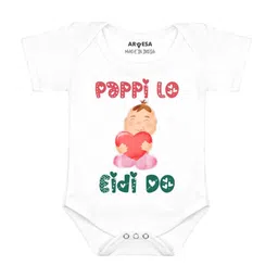Arvesa Infants Pappi Lo Eidi Do Printed Envelope Neck Bodysuit-picture-35