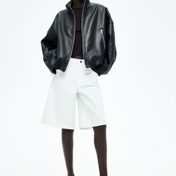 H&M Denim Bermuda Shorts-image-4