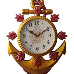 Horo Brown & Pink Printed Traditional Wall Clock-image-27