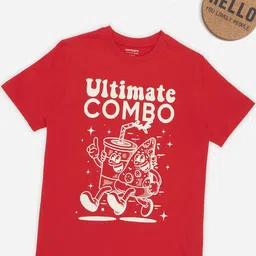 Pantaloons Junior Boys Typography Printed Round Neck Pure Cotton T-shirt-picture-22