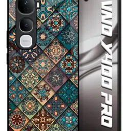 QRIOH Retro Art Printed Vivo Y400 Pro 5G Glass Back Case Mobile Accessories-picture-34