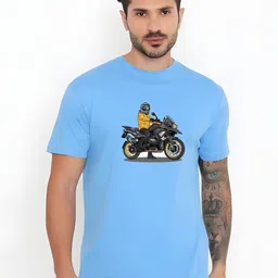 KaamBhari Graphic Printed Round Neck Regular Fit Cotton T-shirt-picture-41