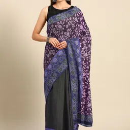 BUTA BUTI Floral Printed Pure Cotton Saree-image-31