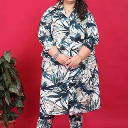 Moda Rapido Women Cotton Blend Printed Three-Quarter Sleeves Shirt With Trouser Co-Ords-picture-43
