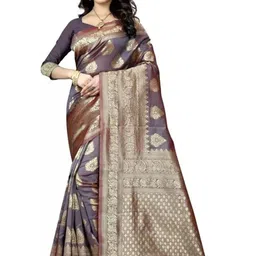 Moda Rapido Ethnic Motifs Woven Design Zari Pure Silk Banarasi Saree-picture-24