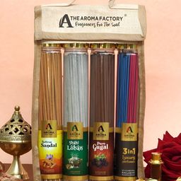 The Aroma Factory Brown & Grey 4 Pieces Pooja Incense Sticks-image-45