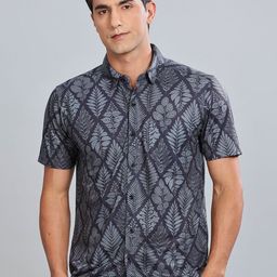 BULLMER Men Standard Opaque Printed Casual Shirt-image-65