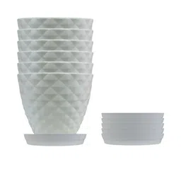 6 Inch Kohinoor Pot for Plants with Saucer Tray-31