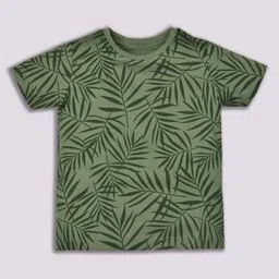 YK Boys Floral Printed Round Neck Cotton T-shirt-image-86