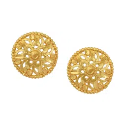 MEMOIR Gold Plated Circular Studs-image-16