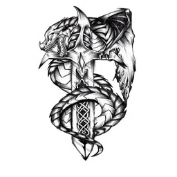 VOORKOMS Dragon Waterproof Temporary Body Tattoo-picture-25