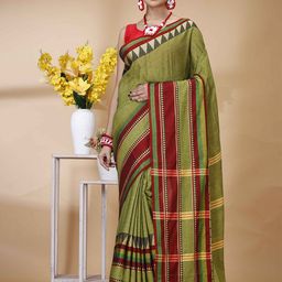 Ruuprekha Woven Design Pure Cotton Handloom Khadi Saree-image-67