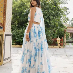 Ragavi Printed Ready to Wear Lehenga & Blouse With Dupatta image 4