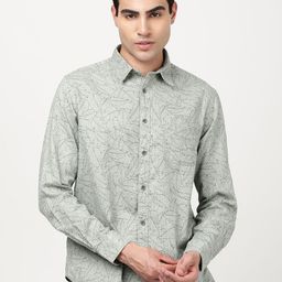 Indian Terrain Men Classic Slim Fit Printed Casual Shirt-picture-38