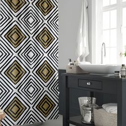ArtzFolio Single Piece Waterproof Polyester Shower Curtain-image-98