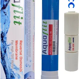 80 GPD Membrane with FR-450 for up to 1000 TDS | 10% Mineral/TDS Retention tech Solid Filter Cartridge-12