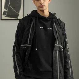 PRIMAL GRAY Men Colourblocked Polyester Tailored Jacket-image-26