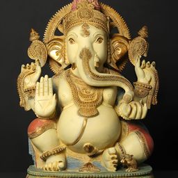 Exotic India Yellow Religious Idol Showpiece-image-37
