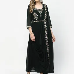 TS LIFESTYLE Embroidered Maxi Fit & Flared Ethnic Dress-image-34