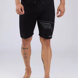 Park Avenue Men Pure Cotton Printed Regular Fit Lounge Shorts-picture-5