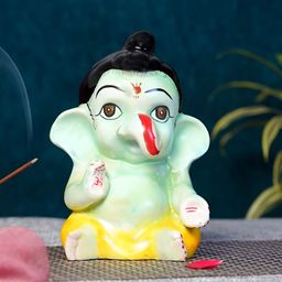 Lupaava Green Religious Idol Showpiece-image-3