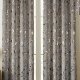 Myntra Elegant Homes Set Of 3 Grey Polyester Long Door Curtains-picture-34