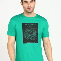 Provogue Men Typography Printed T-shirt-image-4