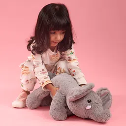 THE BABY TRUNK Grey Elephant Kids Soft Cuddle Toy-picture-47