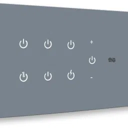 iotics Smart Touch Switch for 6 Light & 2 Dimmer, Remote, Mobile App, Voice Control Smart Switch-7