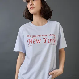 Mast & Harbour Women Printed Applique T-shirt-picture-35