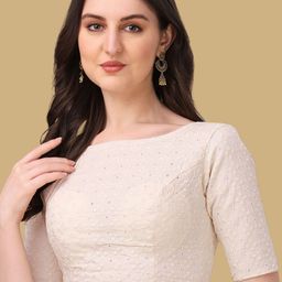 Oomph! Women Embroidered Saree Blouse-picture-12