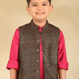 Fabindia Printed Mandarin Collar Nehru Jackets-10