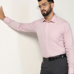Blackberrys Men India Slim Cutaway Collar Solid Cotton Slim Fit Casual Shirt-image-79