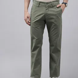 Van Heusen Men Comfort Fit Micro Ditsy Printed Chinos Trousers-picture-44