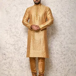 RANAK Men Woven Design Festive Straight Kurta-picture-11