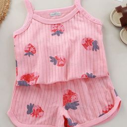 FOREVER FRIDAY Girls Printed Round Neck Top with Shorts-picture-35