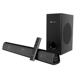 Black Portronics Pure Sound 106 Wired Subwoofer 120W Wireless SoundBar-26