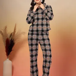 Juelle Checked Sweater & Trousers Winterwear Co-Ords Set-image-28