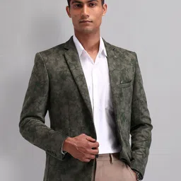 AD By Arvind Slim Fit Single Breasted Blazer-image-76