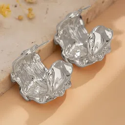 StyleCast x Revolte Silver-Plated Contemporary Studs-24