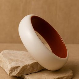 ATIBELLE Round Shaped Glossy Minimal Bangle-image-11