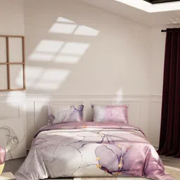 Stoa Paris Lavender & Pink AC Room 150 GSM Double Bed Comforter-image-99
