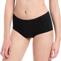 Women Bikini Black Cotton Panty-image-33