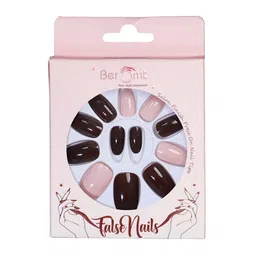 BEROMT Set Of 16 Jelly Stick On Printed Nails With Filer, Cuticle Stick, Swab & Glue image 1