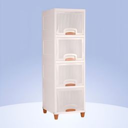 Aura Set of 1 Transparent Regular Modular Cabinet Storage Foldable Kids Drawer Organiser image 3